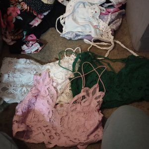 Lot of cami lace shirts